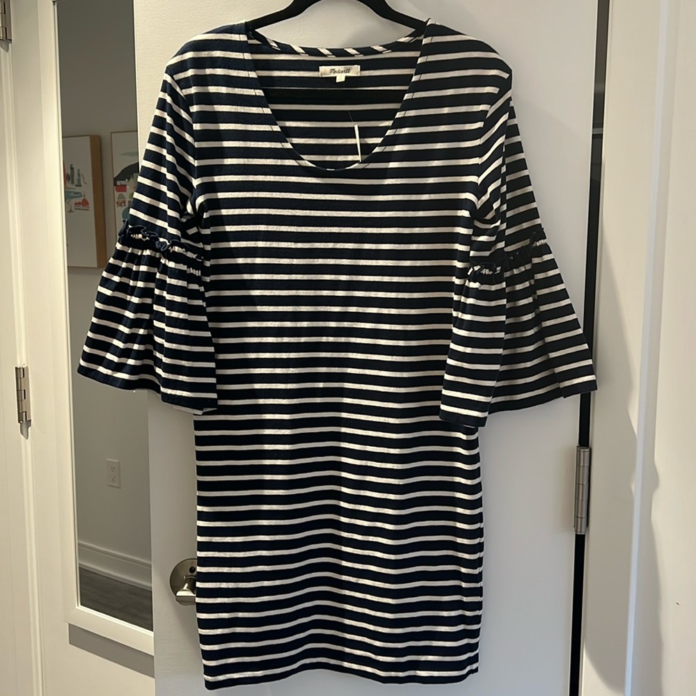 NWT Madewell Striped Cotton Dress
